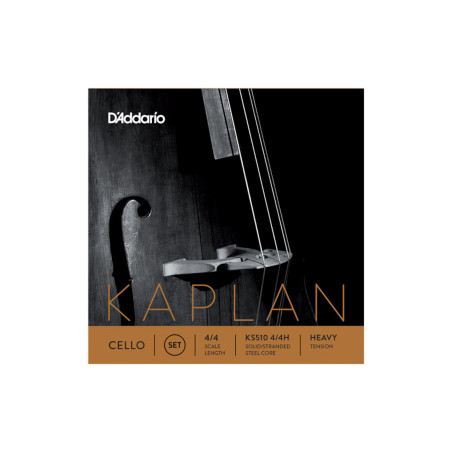 D'Addario KS510 4/4H - Jeu de cordes violoncelle Kaplan, manche 4/4, Heavy
