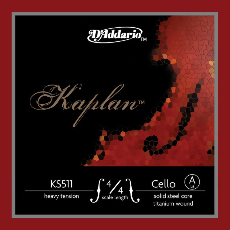 D'Addario KS511 4/4H - Corde seule (La) violoncelle Kaplan, manche 4/4, Medium