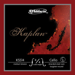 D'Addario KS514 4/4M - Corde seule (Do) violoncelle Kaplan, manche 4/4, Medium