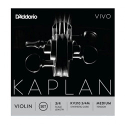D'Addario KV310 3/4M - Jeu de cordes violon 3/4 Vivo, Medium