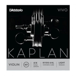 D'Addario KV310 4/4L - Jeu de cordes violon 4/4 Vivo, Light