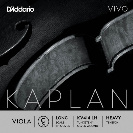 D'Addario KV414 LH - Corde seule (do) alto Vivo, diapason long, Heavy