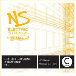 D'Addario NS514 - Corde seule (Do) violoncelle NS Electric, manche 4/4, Medium