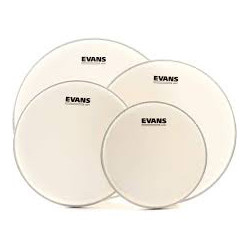 Evans EPP-UV1-R - Pack Rock UV1 - Peaux sablées (10'', 12'', 16'') et peau de frappe pour caisse claire 14'' UV1 sablée