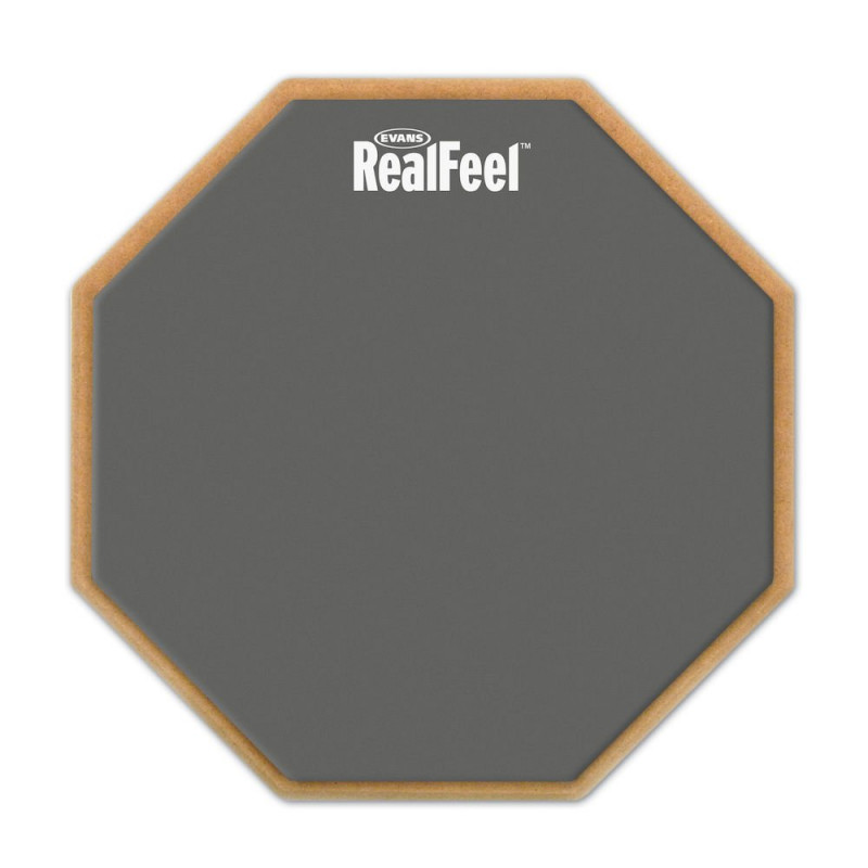 Evans RF12D - Pad d'entraînement bi-face RealFeel, 12''