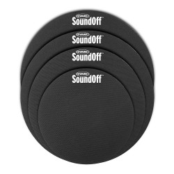 Evans SO-2346 - Pack de sourdines SoundOff, Standard (12'', 13'', 14'', 16'')