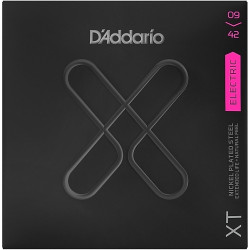 D'Addario XTE0942 - jeu guitare électrique XT plaqué nickel -  Super Light, 09-42