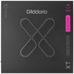 D'Addario XTB45100 -  jeu guitare basse XT plaqué nickel - Regular Light, Long Scale, 45-100