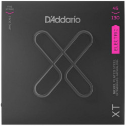 D'Addario XTB45130 -  jeu guitare basse XT plaqué nickel - Regular Light, 5-String Long Scale, 45-130