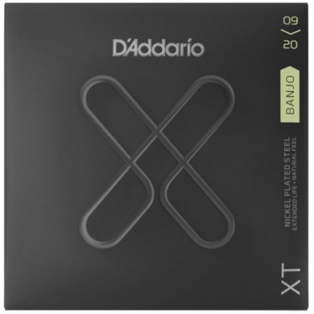 D'Addario XTJ0920 - jeu de cordes banjo XT Stainless Steel - 09-20