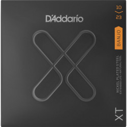 D'Addario XTJ1023  - jeu de cordes banjo XT plaqué nickel – Medium, 10-23