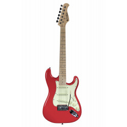 Prodipe Guitars STJUNIOR - Guitare électrique - Fiesta Red (+ housse)