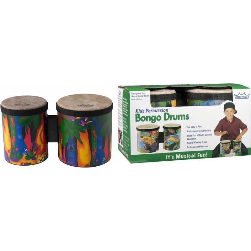 Remo  KD-5400-01 - Set Bongo 5"/6" pour enfants