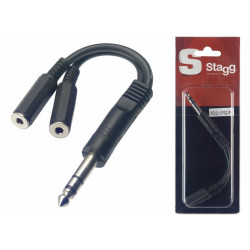 Stagg YC-0,1/1PS2JFH - Câble adaptateur 1 x Jack mâle stéréo/ 2 x mini jack fem. mono
