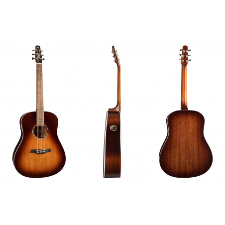 Seagull Maritime SWS Mahogany - Burnt Umber QIT (+ housse) - Guitare électroacoustique