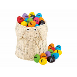 Nino VE80-NI5402 - Assortiment 80 oeufs shaker avec panier éléphant