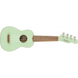 Fender Venice Soprano Uke - touche noyer - Surf Green