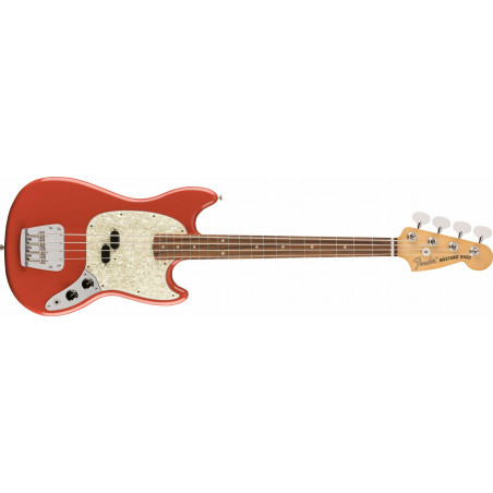 Fender Vintera '60s Mustang Bass - touche Pau Ferro - Fiesta Red (+ housse)
