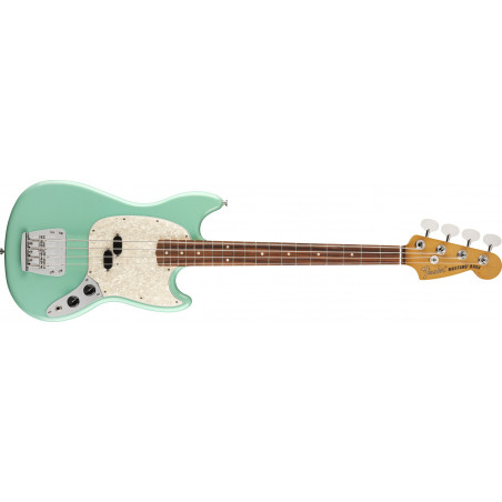 Fender Vintera '60s Mustang Bass - touche Pau Ferro - Seafoam Green (+ housse)