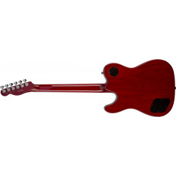 Fender Jim Adkins JA-90 Telecaster Thinline - touche laurier - Crimson Red Transparent