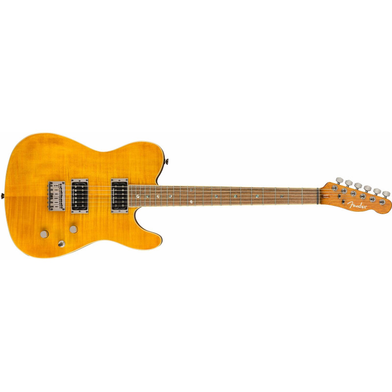 Fender Special Edition Custom Telecaster FMT HH - touche laurier - Amber