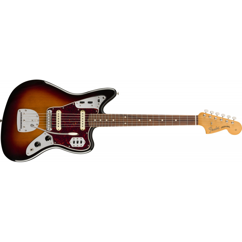 Fender Vintera '60s Jaguar - touche Pau Ferro - 3-tons Sunburst ( + housse)