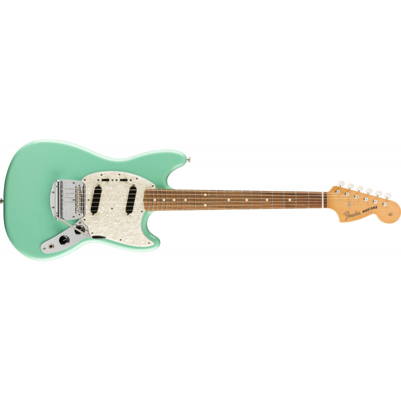 Fender Vintera '60s Mustang - touche Pau Ferro - Seafoam Green (+ housse)