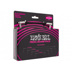 Ernie Ball 6224 - Cables patch multipack - coudé fin & plat