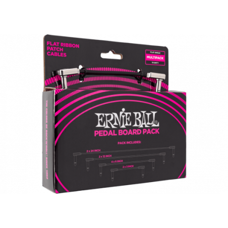 Ernie Ball 6224 - Cables patch multipack - coudé fin & plat