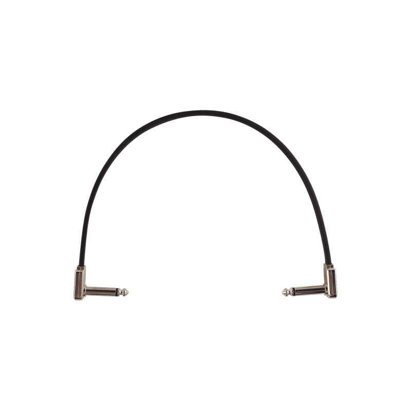 Ernie Ball 6227 - Cables instrument patch - coudé fin & plat - 30 cm