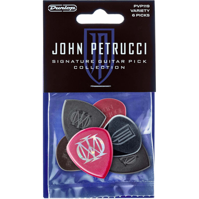 Dunlop  PVP119 - Player's Pack de 6 mediators John Petrucci Signature