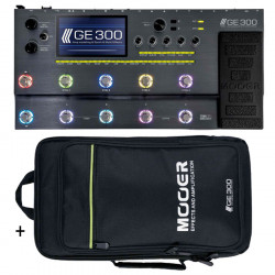 Pack Mooer GE300 + housse SC300 - pédalier multi-effets guitare