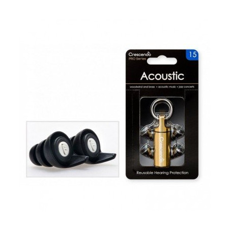 Crescendo Pro Acoustic 15 - Filtres Auditifs - Protection SNR 15dB