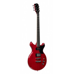 Stagg SVY DC TCH - Guitare Éléctrique-Silveray Dc Rouge Trans