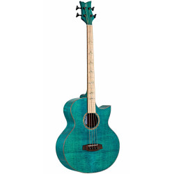 Ortega DEEP-25TH - Basse acoustique 25ième anniversaire - Turquoise brillant (+housse)