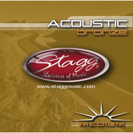 Stagg AC-1356-BR - Jeu de cordes bronze pour guitare acoustique