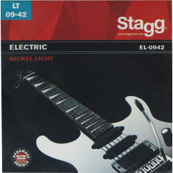 Stagg EL-0942 - Jeu de cordes en acier nickelé pour guitare électrique