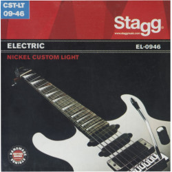 Stagg EL-0946 - Jeu de cordes en acier nickélé pour guitare éléctrique