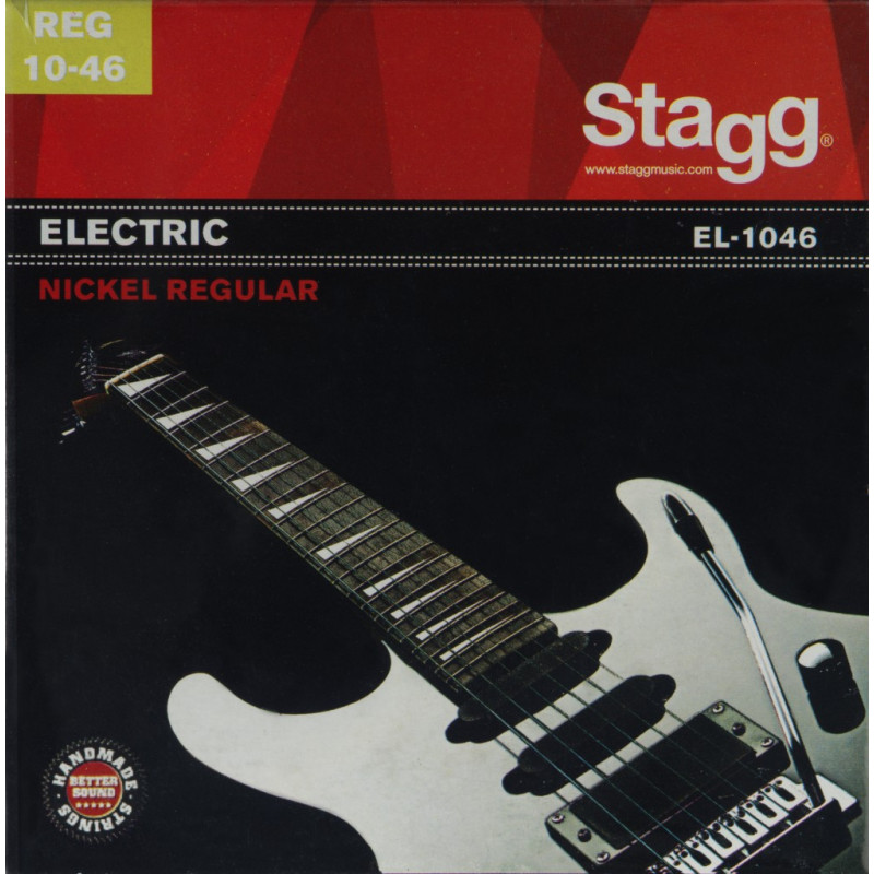 Stagg EL-1046 - Jeu de cordes en acier nickelé pour guitare électrique