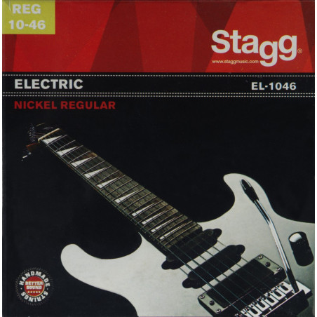 Stagg EL-1046 - Jeu de cordes en acier nickelé pour guitare électrique