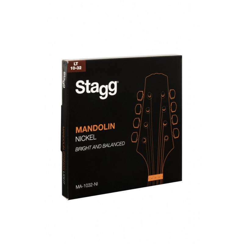 Stagg MA-1032-NI - Jeu de cordes pour Mandoline, light