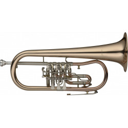 Levante LV-FH6655 - Bugle à palettes en Sib, corps en cuivre rose, trigger