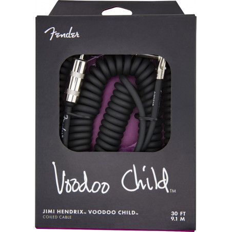 Fender Câble Jimi Hendrix Voodoo Child - Câble jack guitare - noir