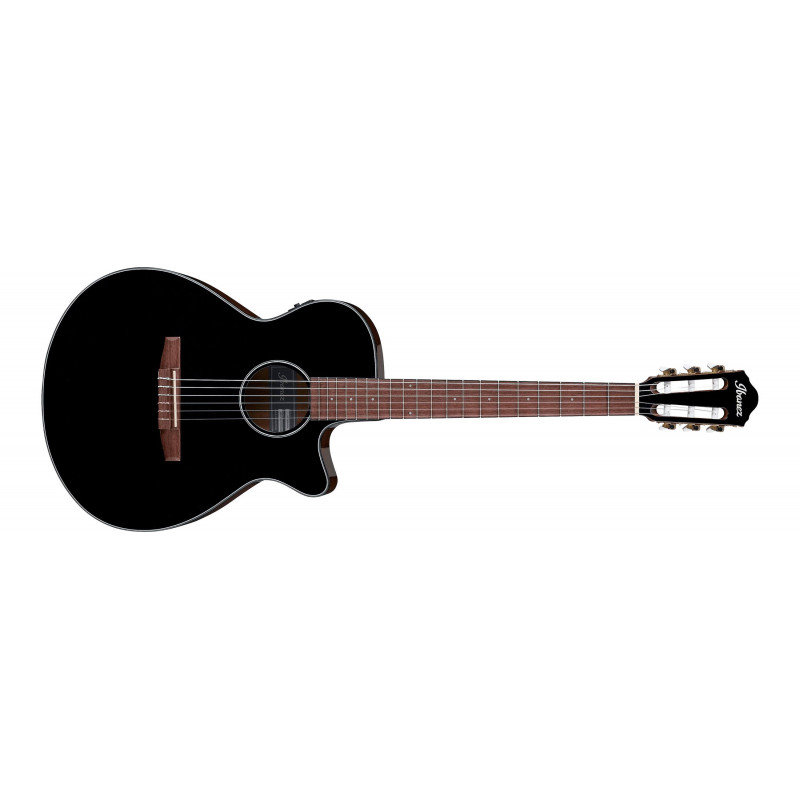 Ibanez AEG50N-BKH noire brillante - guitare classique électro