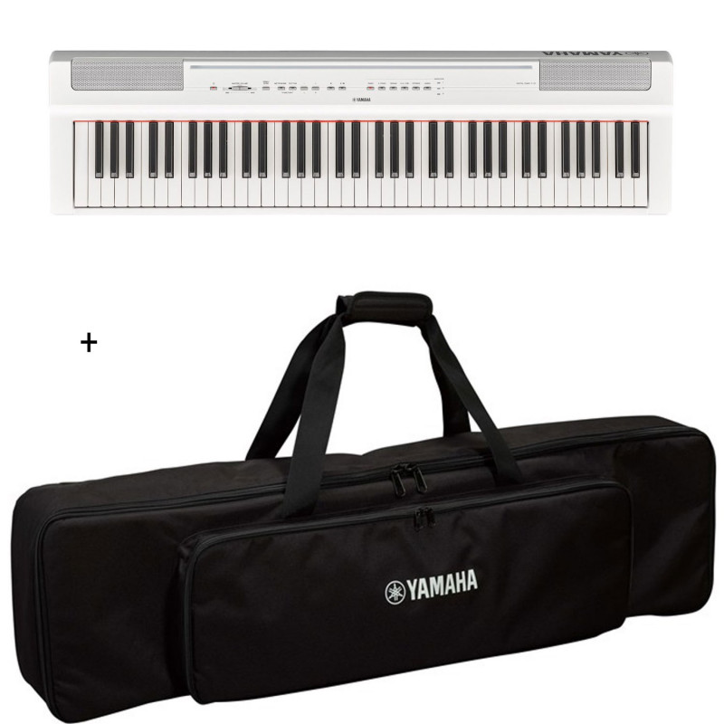Pack Yamaha P121 blanc - Piano numérique - 73 touches + housse Yamaha