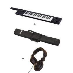 Pack Yamaha Sonogenic SHS-500 - Keytar noir + Housse Yamaha SC-KB350 + casque