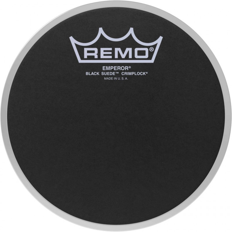 Remo ES-0806-MP - Peau 6" Emperor Ebony Suede Crimplock pour tom de parade