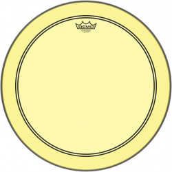 Remo P3-1318-CT-YE - Peau de frappe Powerstroke 3 Colortone pour grosse caisse, jaune, 18"