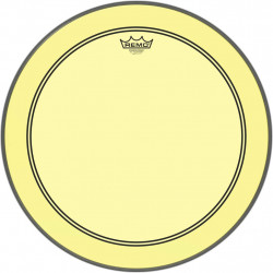 Remo P3-1320-CT-YE - Peau de frappe Powerstroke 3 Colortone pour grosse caisse, jaune, 20"