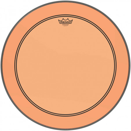 Remo P3-1322-CT-OG - Peau de frappe Powerstroke 3 Colortone pour grosse caisse, orange, 22"
